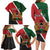 Personalised Kenya Family Matching Long Sleeve Bodycon Dress and Hawaiian Shirt Coat Of Arms Mix Flag Style