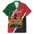 Personalised Kenya Family Matching Long Sleeve Bodycon Dress and Hawaiian Shirt Coat Of Arms Mix Flag Style