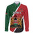 Personalised Kenya Family Matching Long Sleeve Bodycon Dress and Hawaiian Shirt Coat Of Arms Mix Flag Style