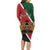 Personalised Kenya Family Matching Long Sleeve Bodycon Dress and Hawaiian Shirt Coat Of Arms Mix Flag Style