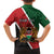 Personalised Kenya Family Matching Off The Shoulder Long Sleeve Dress and Hawaiian Shirt Coat Of Arms Mix Flag Style