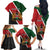 Personalised Kenya Family Matching Off The Shoulder Long Sleeve Dress and Hawaiian Shirt Coat Of Arms Mix Flag Style