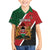 Personalised Kenya Family Matching Off The Shoulder Long Sleeve Dress and Hawaiian Shirt Coat Of Arms Mix Flag Style