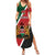 Personalised Kenya Family Matching Summer Maxi Dress and Hawaiian Shirt Coat Of Arms Mix Flag Style