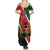 Personalised Kenya Family Matching Summer Maxi Dress and Hawaiian Shirt Coat Of Arms Mix Flag Style