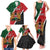 Personalised Kenya Family Matching Tank Maxi Dress and Hawaiian Shirt Coat Of Arms Mix Flag Style