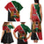 Personalised Kenya Family Matching Tank Maxi Dress and Hawaiian Shirt Coat Of Arms Mix Flag Style