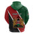 Personalised Kenya Hoodie Coat Of Arms Mix Flag Style