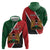 Personalised Kenya Hoodie Coat Of Arms Mix Flag Style