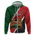 Personalised Kenya Hoodie Coat Of Arms Mix Flag Style