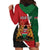 Personalised Kenya Hoodie Dress Coat Of Arms Mix Flag Style