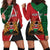 Personalised Kenya Hoodie Dress Coat Of Arms Mix Flag Style