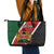 Personalised Kenya Leather Tote Bag Coat Of Arms Mix Flag Style