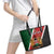 Personalised Kenya Leather Tote Bag Coat Of Arms Mix Flag Style