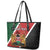 Personalised Kenya Leather Tote Bag Coat Of Arms Mix Flag Style