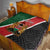 Personalised Kenya Quilt Coat Of Arms Mix Flag Style