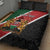 Personalised Kenya Quilt Bed Set Coat Of Arms Mix Flag Style