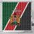 Personalised Kenya Shower Curtain Coat Of Arms Mix Flag Style