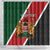 Personalised Kenya Shower Curtain Coat Of Arms Mix Flag Style