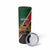 Personalised Kenya Skinny Tumbler Coat Of Arms Mix Flag Style