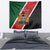 Personalised Kenya Tapestry Coat Of Arms Mix Flag Style