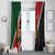 Personalised Kenya Window Curtain Coat Of Arms Mix Flag Style