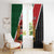 Personalised Kenya Window Curtain Coat Of Arms Mix Flag Style