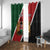 Personalised Kenya Window Curtain Coat Of Arms Mix Flag Style