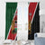 Personalised Kenya Window Curtain Coat Of Arms Mix Flag Style