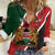 Personalised Kenya Women Casual Shirt Coat Of Arms Mix Flag Style