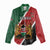 Personalised Kenya Women Casual Shirt Coat Of Arms Mix Flag Style