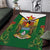 Personalised Zimbabwe Independence Day Area Rug Gloriosa Flower - Flag Style