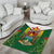 Personalised Zimbabwe Independence Day Area Rug Gloriosa Flower - Flag Style