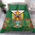 Personalised Zimbabwe Independence Day Bedding Set Gloriosa Flower - Flag Style