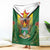 Personalised Zimbabwe Independence Day Blanket Gloriosa Flower - Flag Style