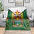 Personalised Zimbabwe Independence Day Blanket Gloriosa Flower - Flag Style