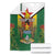 Personalised Zimbabwe Independence Day Blanket Gloriosa Flower - Flag Style