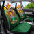 Personalised Zimbabwe Independence Day Car Seat Cover Gloriosa Flower - Flag Style