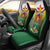 Personalised Zimbabwe Independence Day Car Seat Cover Gloriosa Flower - Flag Style