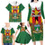 Personalised Zimbabwe Independence Day Family Matching Long Sleeve Bodycon Dress and Hawaiian Shirt Gloriosa Flower - Flag Style