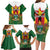 Personalised Zimbabwe Independence Day Family Matching Long Sleeve Bodycon Dress and Hawaiian Shirt Gloriosa Flower - Flag Style