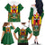 Personalised Zimbabwe Independence Day Family Matching Off The Shoulder Long Sleeve Dress and Hawaiian Shirt Gloriosa Flower - Flag Style