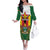 Personalised Zimbabwe Independence Day Family Matching Off The Shoulder Long Sleeve Dress and Hawaiian Shirt Gloriosa Flower - Flag Style