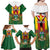 Personalised Zimbabwe Independence Day Family Matching Off Shoulder Maxi Dress and Hawaiian Shirt Gloriosa Flower - Flag Style