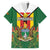 Personalised Zimbabwe Independence Day Family Matching Puletasi and Hawaiian Shirt Gloriosa Flower - Flag Style