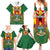 Personalised Zimbabwe Independence Day Family Matching Summer Maxi Dress and Hawaiian Shirt Gloriosa Flower - Flag Style