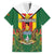 Personalised Zimbabwe Independence Day Family Matching Summer Maxi Dress and Hawaiian Shirt Gloriosa Flower - Flag Style