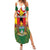 Personalised Zimbabwe Independence Day Family Matching Summer Maxi Dress and Hawaiian Shirt Gloriosa Flower - Flag Style