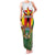 Personalised Zimbabwe Independence Day Family Matching Tank Maxi Dress and Hawaiian Shirt Gloriosa Flower - Flag Style