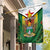 Personalised Zimbabwe Independence Day Garden Flag Gloriosa Flower - Flag Style